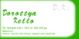 dorottya kello business card